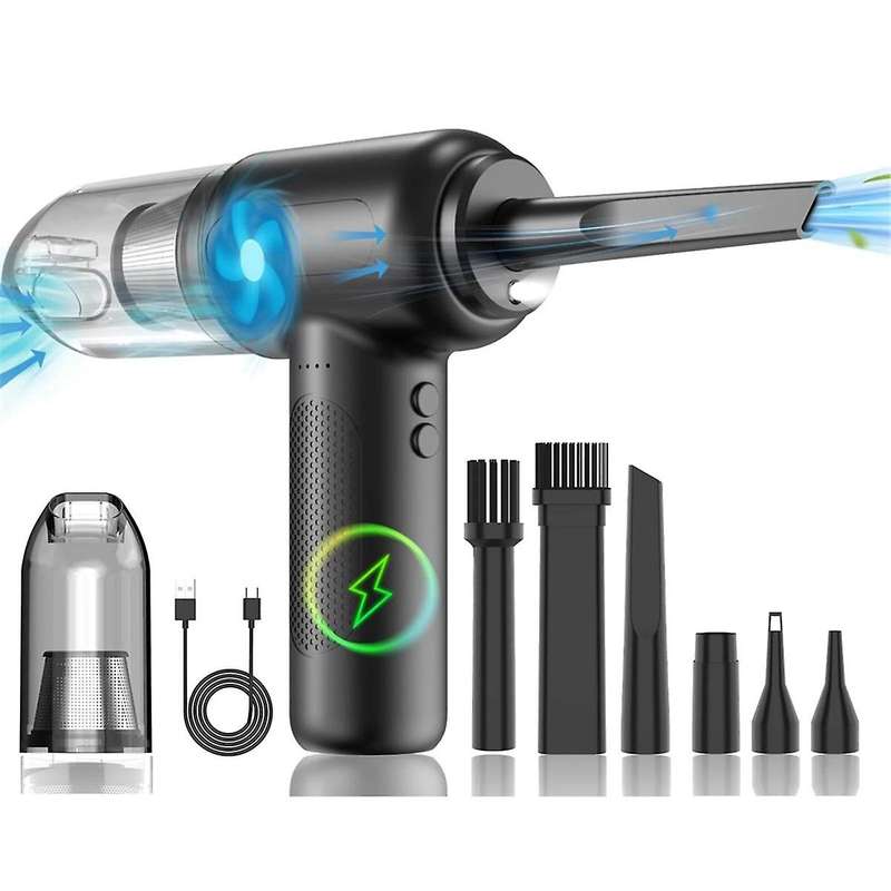 51000 RPM Duster Cordless Dust Blower Rechargeable Blow and Suck Vacuum Cleaner Electric for Compute