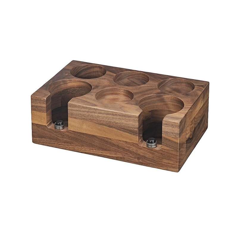 51/53mm Coffee Tamper Holder Portafilter Rack Walnut Wood Espresso Tamper Mat Coffee Maker Support