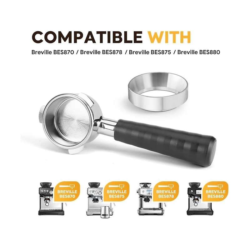 51 Mm Bottomless Espresso Coffee Portafilter ,magnetic Espresso Funnel for Portafilter 51 Mm Dosing