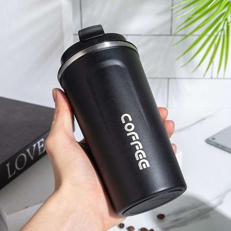 510ml Smart Bottle for Coffee Led Temperature Display Thermal Mug Insulated Tumbler Coffee Cup Blac