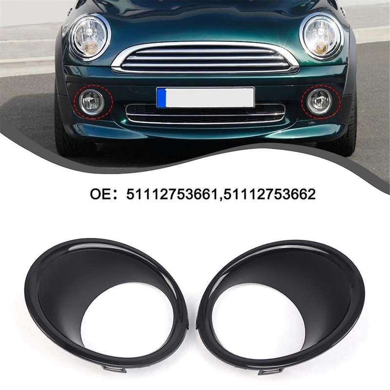 51112753661 51112753662 Front Fog Lamp Side Ring Cover Fog Lamp Bezel Car for Mini R55 R56 R57