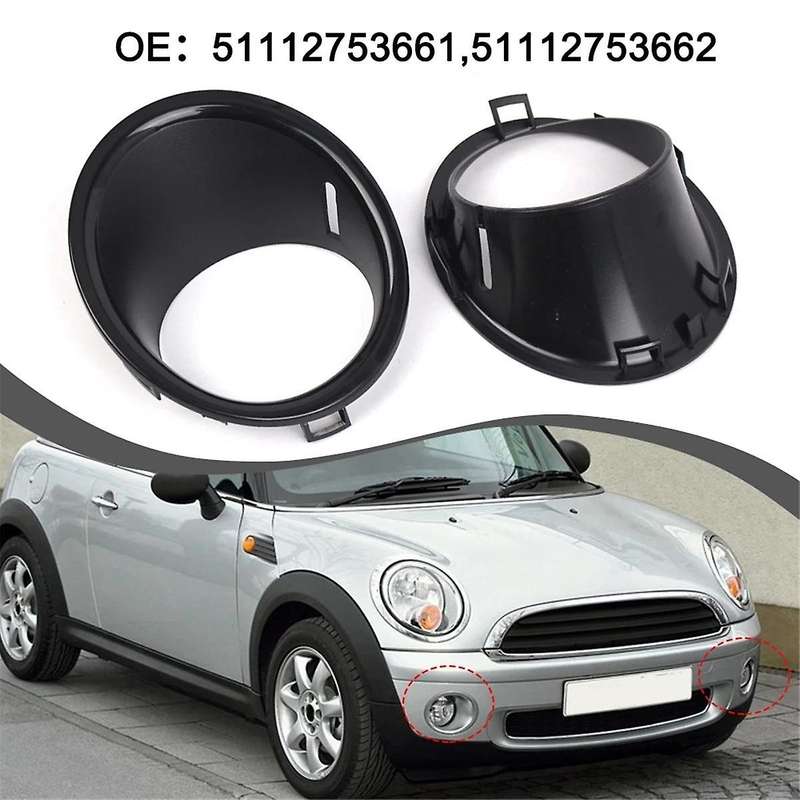 51112753661 51112753662 Front Fog Lamp Side Ring Cover Fog Lamp Bezel Car for Mini R55 R56 R57