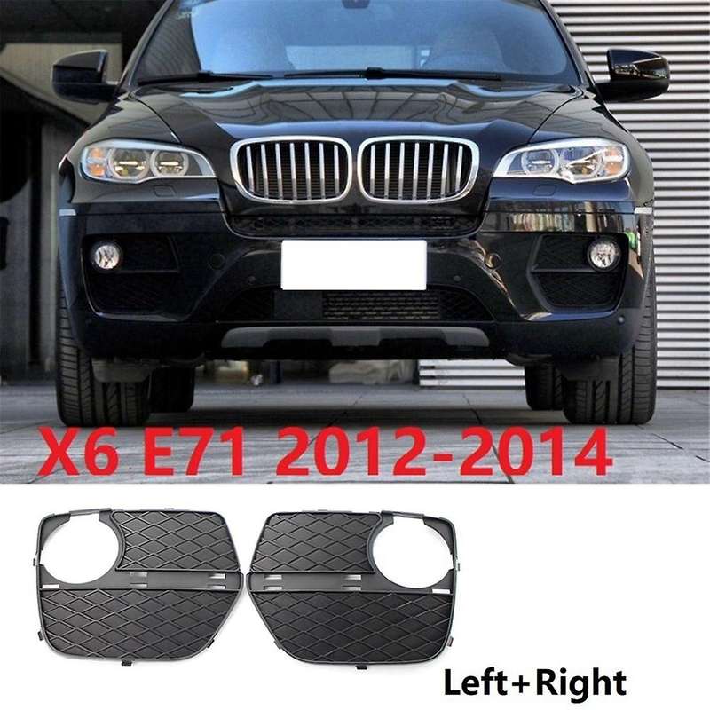 51117312605 51117312606 Fog Lamp Frame Lower Grille Front Bar Fog Lamp Grille Car for X6 E71 2012-20