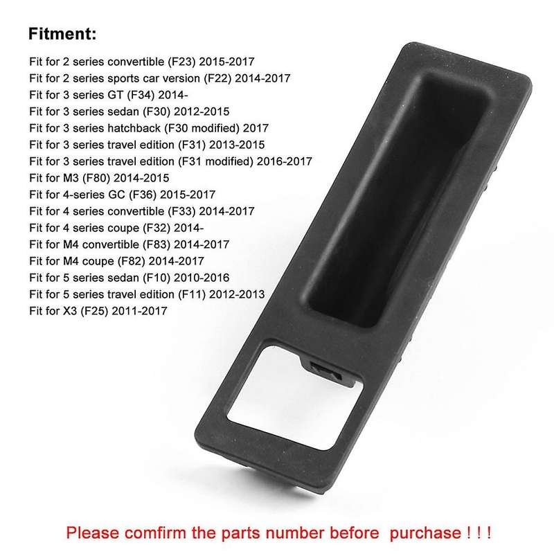 51247463162 Rear Trunk Lid Tailgate Trunk Hatch Lift Gate Handle Switch for -bmw F22 F30 F33 F10 F2