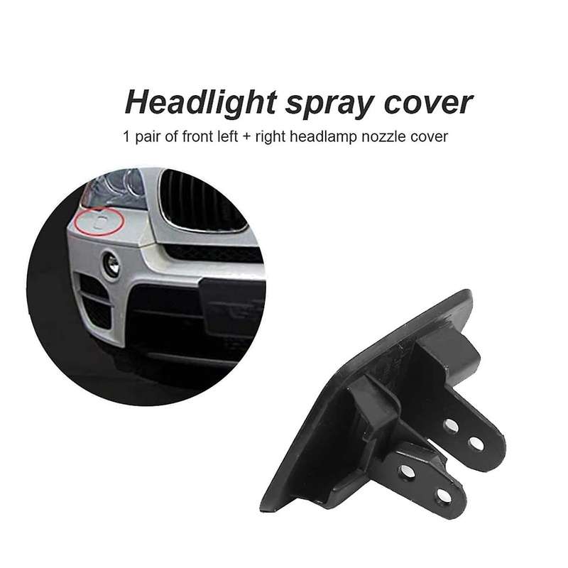 51657199142 51657199141 Front Left Right Headlight Washer Jet Spray Nozzle Cap for X5 2007-2010 E70