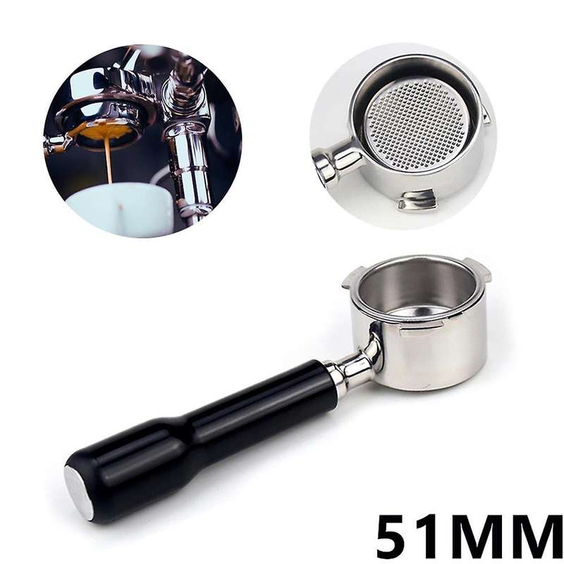 51mm Coffee Bottomless Portafilter for Delonghi Ec680/ec685 Filter Replacement Filter Basket Coffee