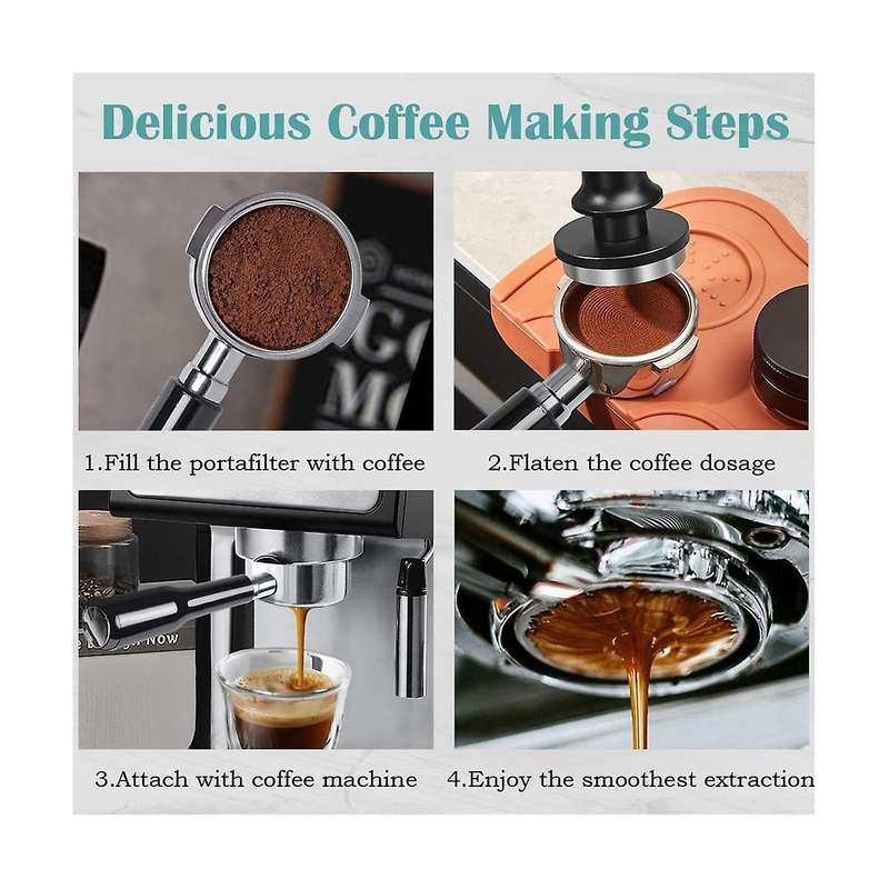 51mm Bottomless Portafilter 2 Ears for Ecp3420/ec155/bco430/ec260, Espresso Portafilter