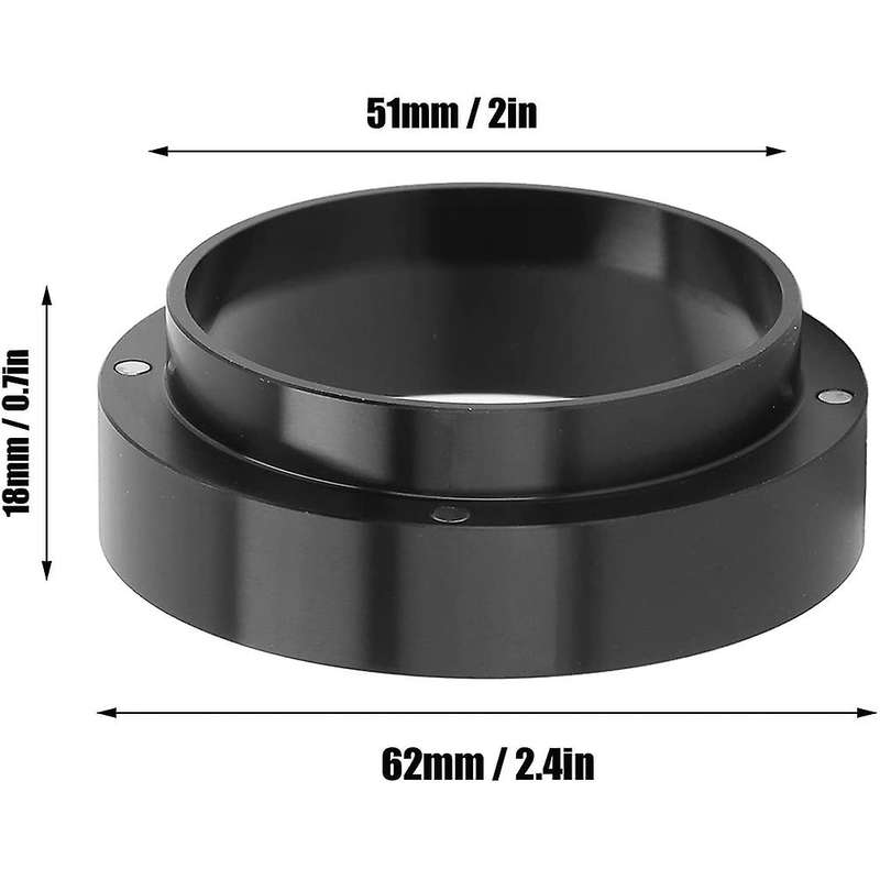 51mm Espresso Dosing Funnel, Magnetic Ring Coffee Machine Accessories Brewing Coffee Tamper Powder