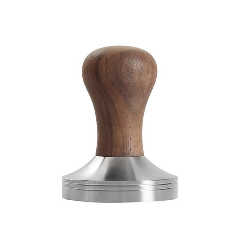 51mm Coffee Tamper 304 Stainless Steel Wooden Handle Flat Pressure Press Hammer Barista Tools Coffe