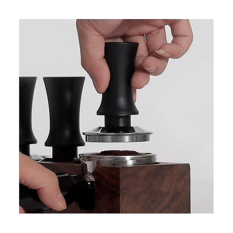 51mm Coffee Tamper Stainless Steel Wooden Handle Flat Pressure Press Hammer Barista Tools Coffee Po