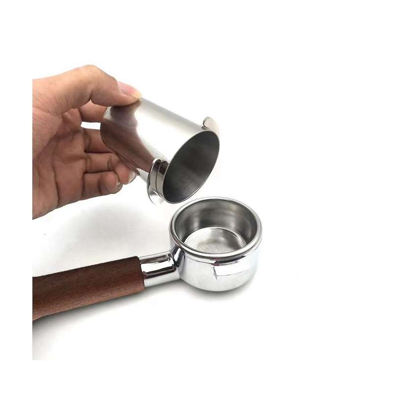 51mm Coffee Dose Cup for Espresso Machine Resistant Stainless Steel Coffee Dose Cup Coffee Set Acce