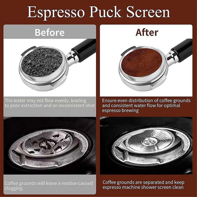 51mm Espresso Wdt Tool, Dosing Funnel and Screen Set, Espresso Accessories Kit Barista Set, Coffee N