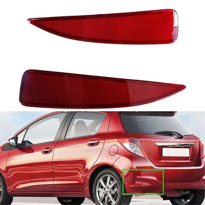 52164-52100 52163-52100 Rear Bumper Reflector Warning Light Fog Light Film Automotive for Yaris Yar