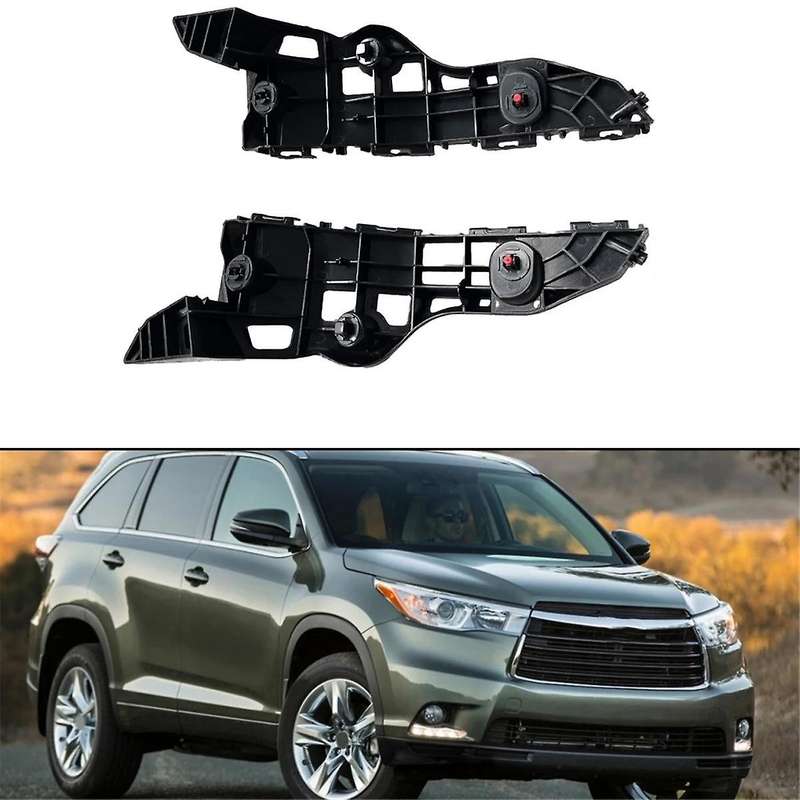 52145-0e070 Bumper Bracket 2pcs/set Abs Plastic Black for for 2014-2016 52146-0e070