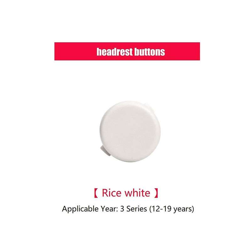 52107362622 Car Rear Headrest Button Adjustment Switch for 3 Series F30 2012-2019 Cream Color