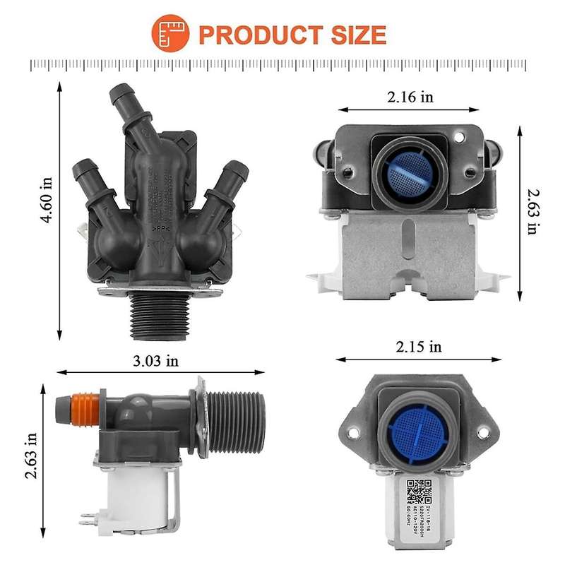 5221ER1003A 5220FR2006H Washer Water Inlet Valve Replacement for L-G Washing Machine