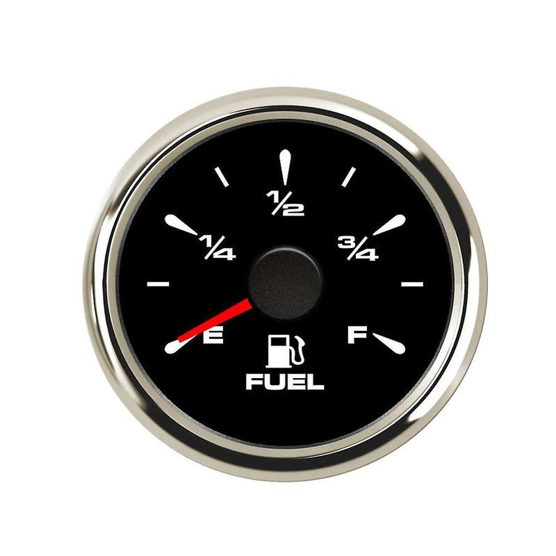 52MM Auto Fuel Level Gauge 0-190 Ohms 240-33Ohm Waterproof Fuel Level Indicator with 7 Color Backlig