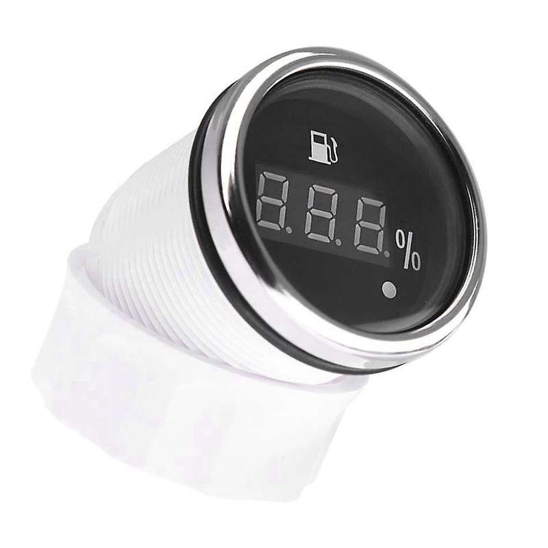 52mm Digital Fuel Level Gauge 0-190Ohm 240-33Ohm Universal Oil Tank Level Indicator Red Backlight wi