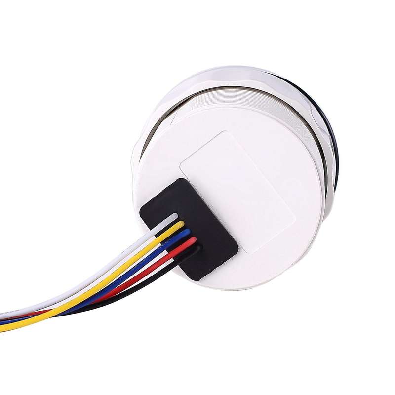 52mm Digital Battery Capacity Gauge Universal Waterproof Battery Digital Indicator Red Backlight wit