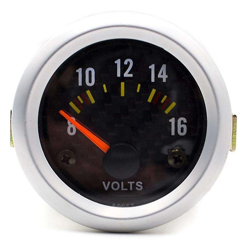 52mm Universal 2 Inch Mechanical Car Voltmeter Voltage Meter Gauge LED 8-16V