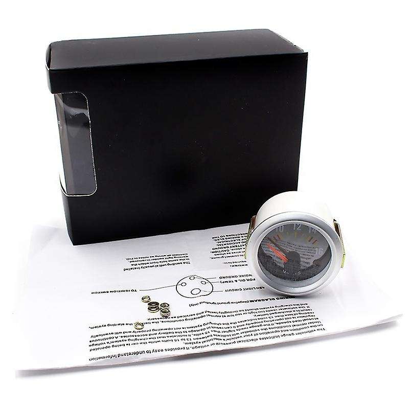 52mm Universal 2 Inch Mechanical Car Voltmeter Voltage Meter Gauge LED 8-16V