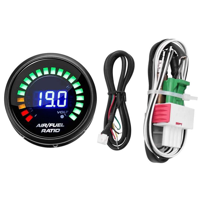 52mm Gauge Led Digital Display with Narrowband O2 Oxygen Sensor Car Gauge for 12v Car Gauge