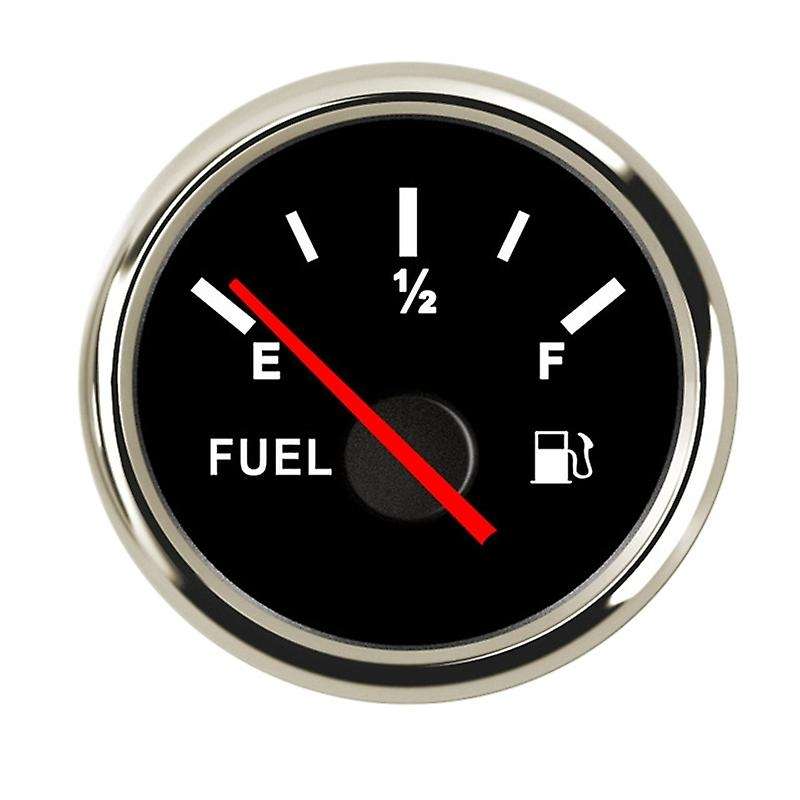 52MM Fuel Level Gauge 0-190 Ohms Waterproof Fuel Level Indicator for Car Truck Motorcycle Silver