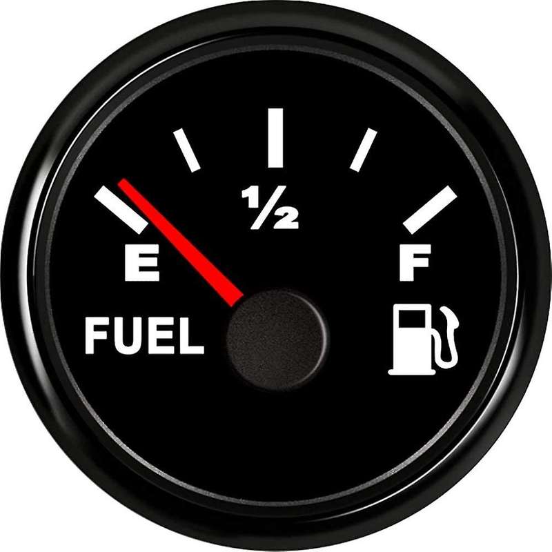 52Mm Fuel Gauge Marine Gas for with Backlight Fuel Level Gauge Fuel Level Gauge for Car Truck Boat V