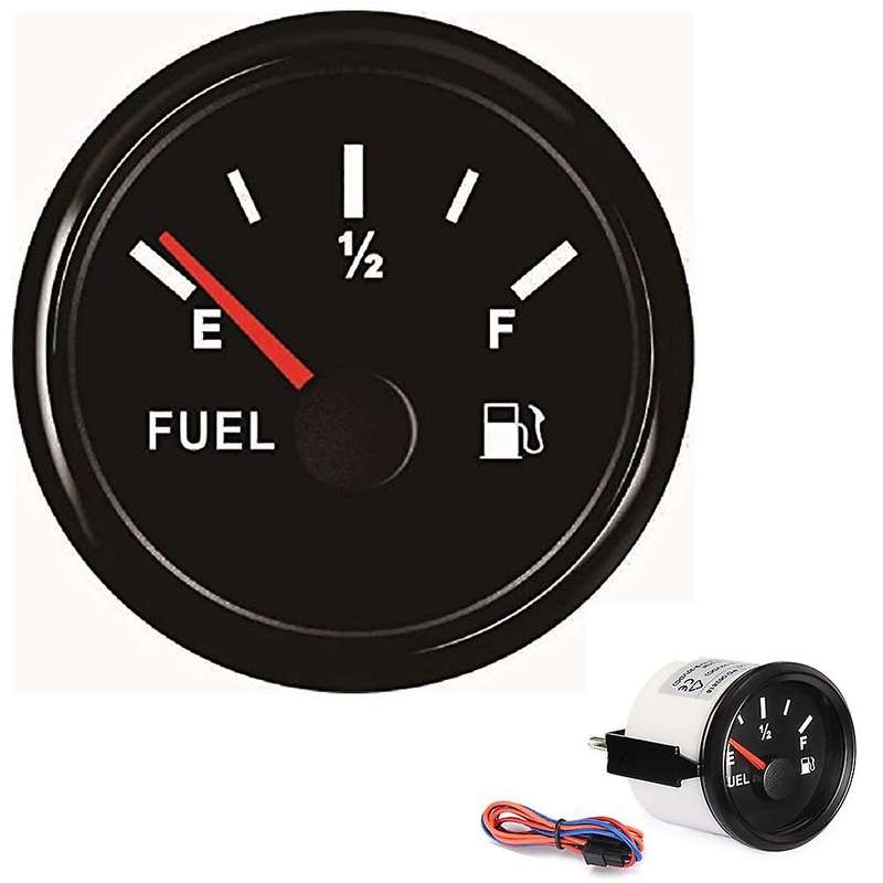 52Mm Fuel Gauge Marine Gas for with Backlight Fuel Level Gauge Fuel Level Gauge for Car Truck Boat V