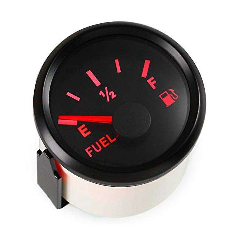 52MM Fuel Level Gauge 0-190 Ohms Waterproof Fuel Level Indicator for Car Truck Motorcycle White