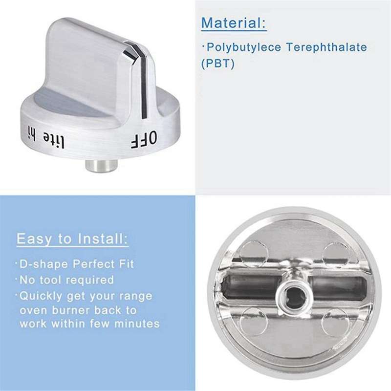 5304502763 Stove Knobs Replacements, Only Compatible with for Gas Range/Oven/Stove Knobs (5 Pieces)