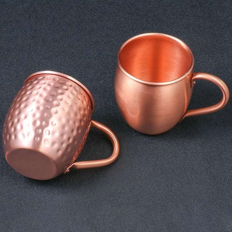 530ML 100% Pure Copper Mug Moscow Mule Mug Drum Cup Cocktail Cup Pure Copper Mug Restaurant Bar Cold