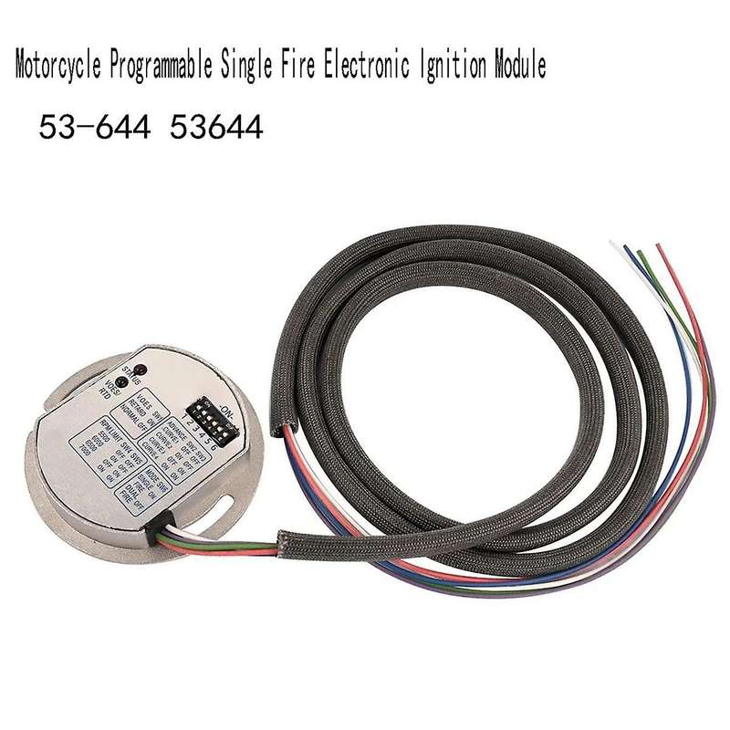 53-644 Motorcycle Programmable Single Fire Electronic Ignition Module for 53644