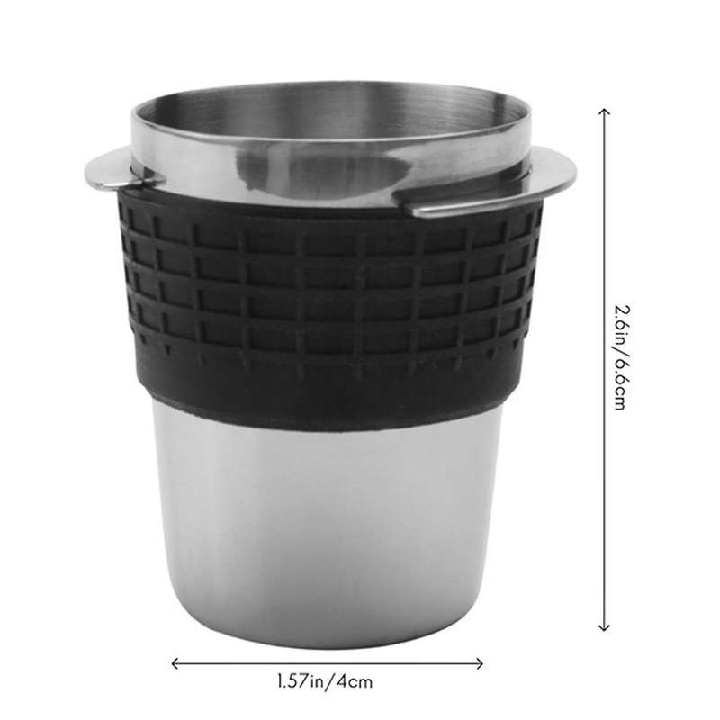 53mm Coffee Dosing Cup Sniffing Mug for Espresso Machine Wear Resistant Stainless Steel Coffee Dosin