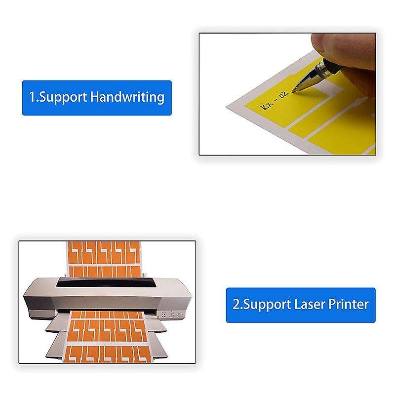 540Pcs/18 Sheets Cable Labels Tags Cable Markers Self Adhesive Cable Labels Waterproof Tear Resista