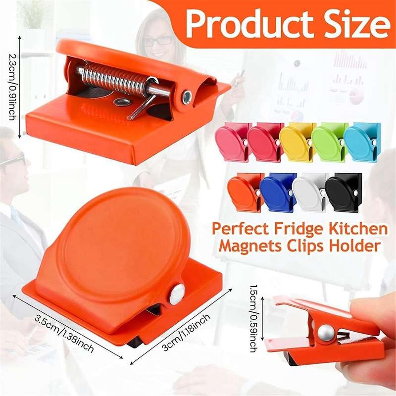 54 Pcs Refrigerator Magnets Clips Metal Heavy Duty Magnetic Clips Whiteboard Magnet Clip Locker Magn