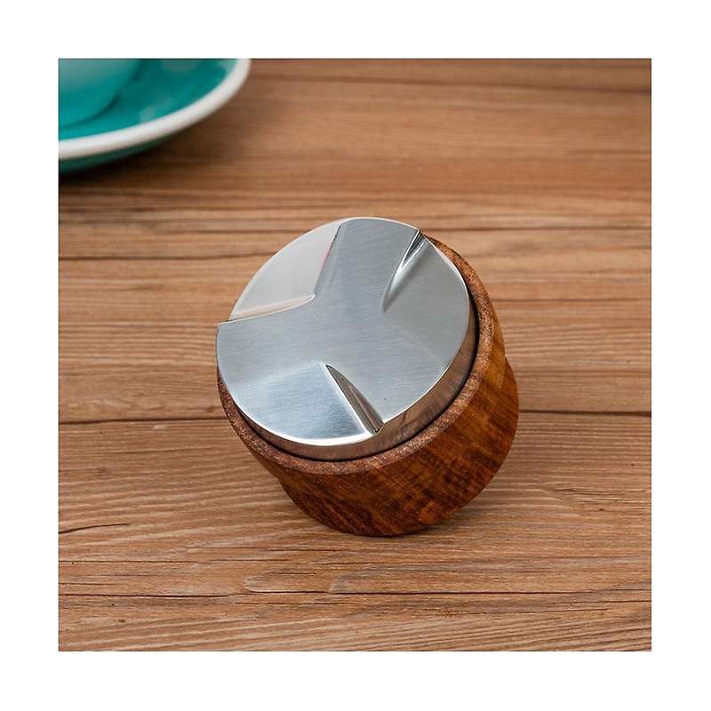 53mm Stainless Steel Coffee Cloth Powder Device Huanghuali Three-leaf Coffee Machine Non- Pressing