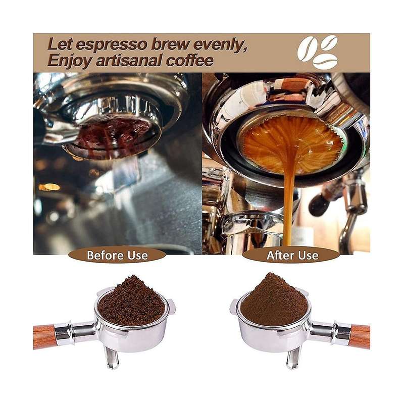 53mm Espresso Tamper, 2 In 1 Espresso Hand Tampers Espresso Distribution Tools