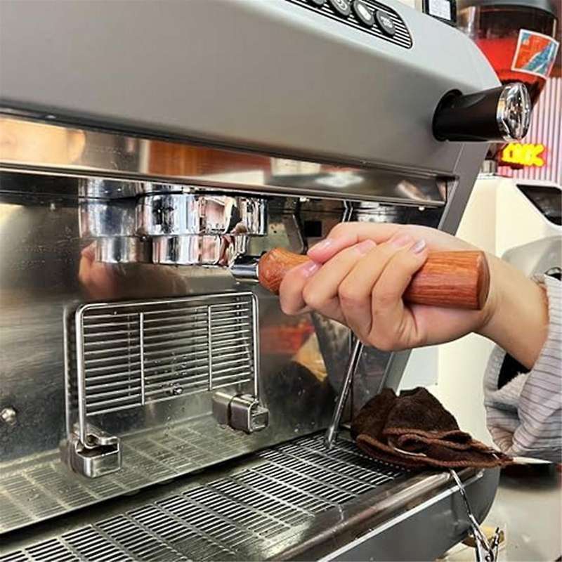 54mm Bottomless Portafilter 3 Ears, Espresso Machine Portafilter Replacement Handle for Barista Ergo