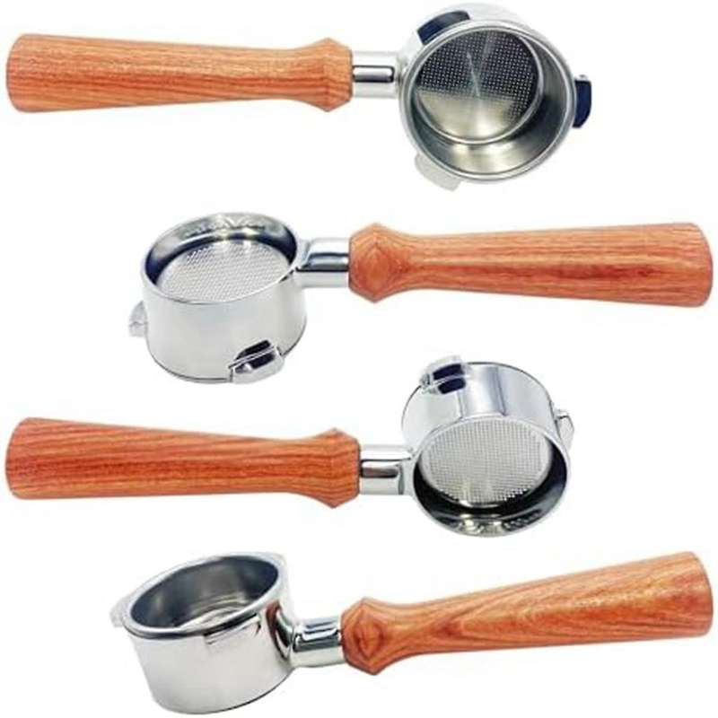 54mm Bottomless Portafilter 3 Ears, Espresso Machine Portafilter Replacement Handle for Barista Ergo