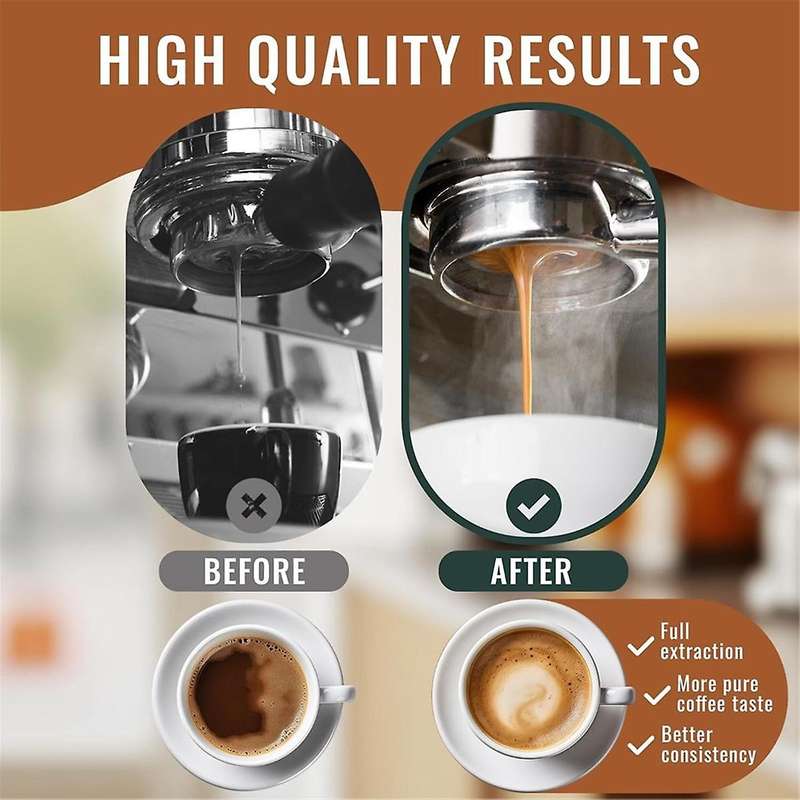 54mm Bottomless Portafilter - Complete Set with Dosing Funnel, Puck Screen, Basket for 54mm Espresso