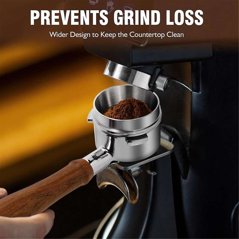 54mm Bottomless Portafilter,Professional Espresso Portafilter with Filter Basket,2Pack Screen and E