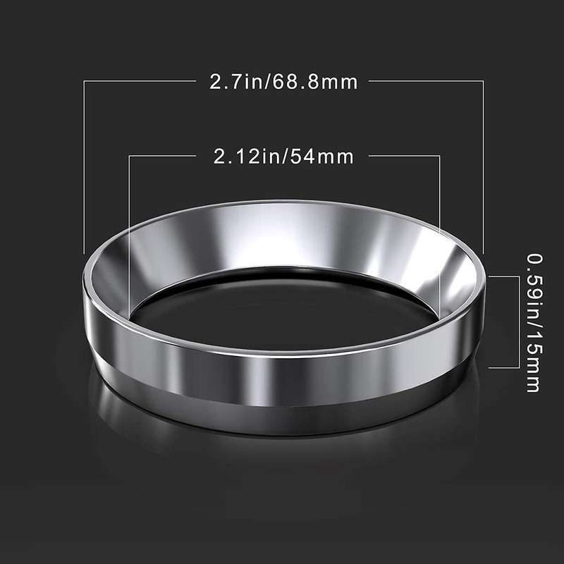 54Mm Espresso Dosing Funnel, Stainless Steel Coffee Dosing Ring Magnetic,Accessories for 54mm Portaf