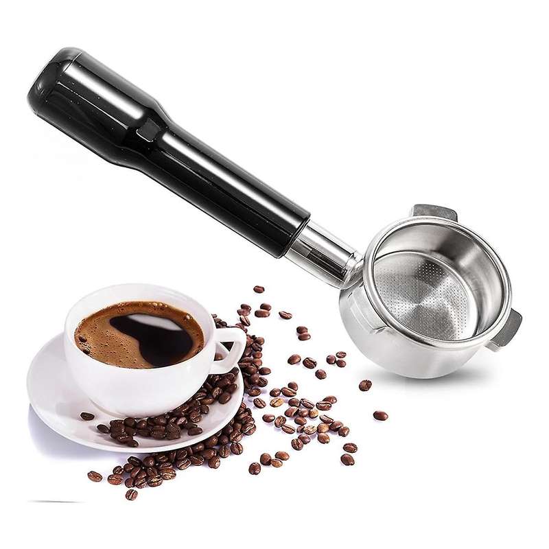 54mm Espresso Bottomless Portable Filter,Filter Basket & Solid Espresso Porta,for Espresso Machine A