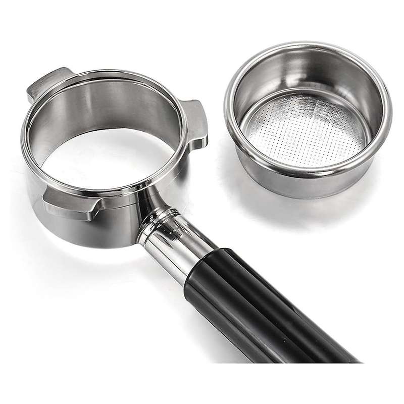 54mm Espresso Bottomless Portable Filter,Filter Basket & Solid Espresso Porta,for Espresso Machine A