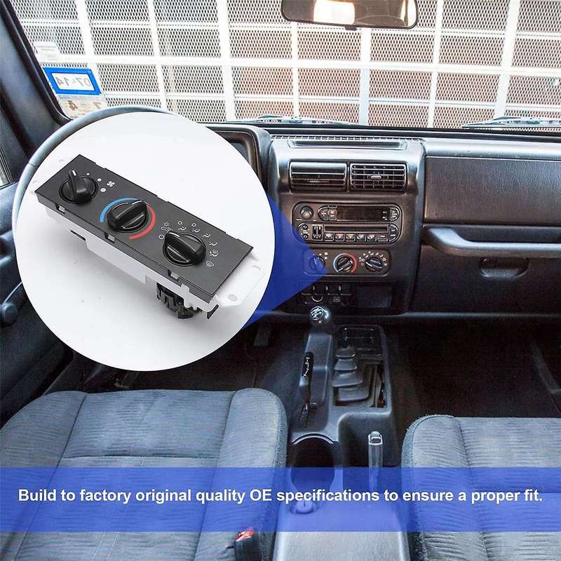 55037473AB HVAC A/C Heater Control Panel Switch for TJ 1999-2004 Blower Motor Switch