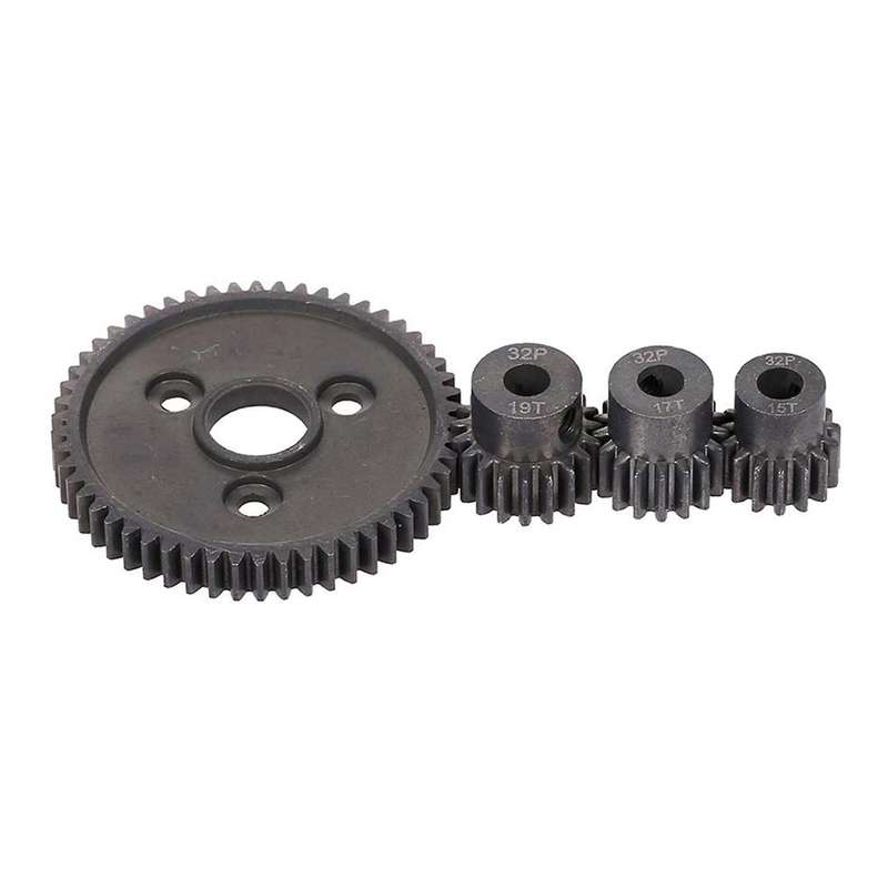 54T 0.8 32 Pitch Steel 3956 Spur Gear with 15T/17T/19T Gear Sets for Slash 4WD/2WD/VXL Part