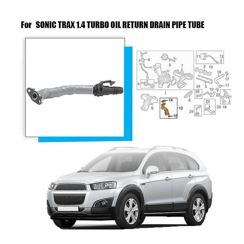 55587854 New Turbo Oil Return Pipe Engine Turbocharger Hose Line for 1.4L 2011-2019 Sonic 2012-2020