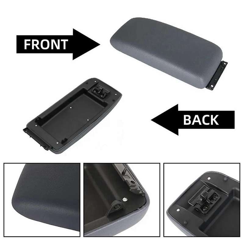 5890535040B0 Car Center Console Armrest Lid for 1995-2000 4Runner 1996-1998 Gray