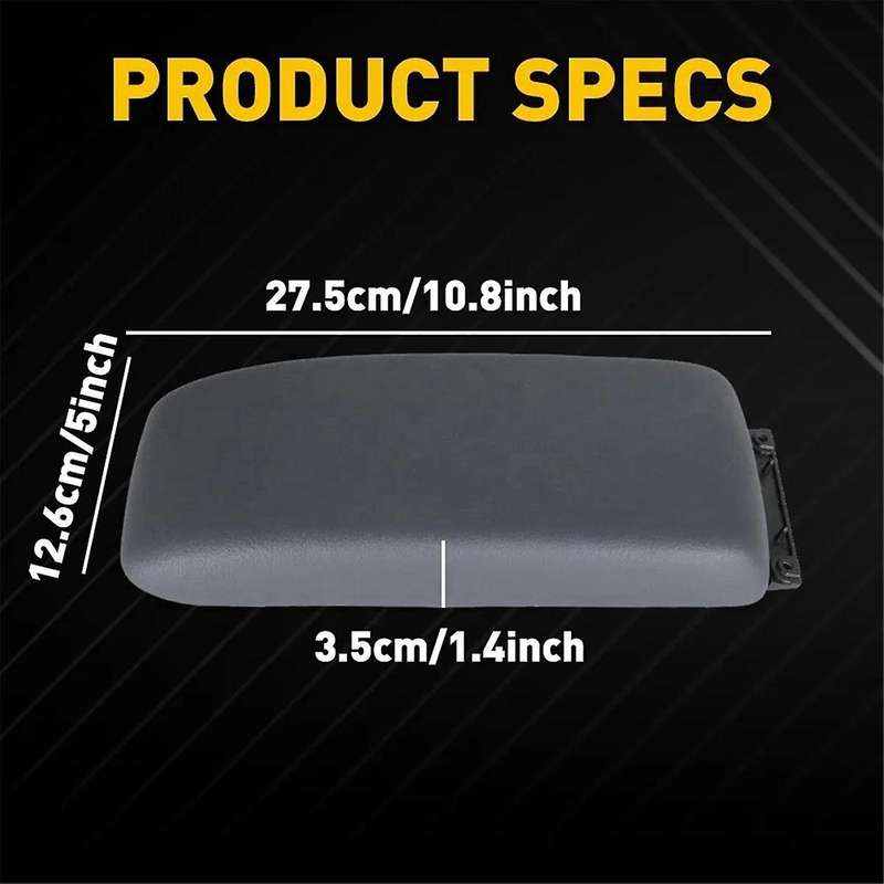 5890535040B0 Car Center Console Armrest Lid for 1995-2000 4Runner 1996-1998 Gray